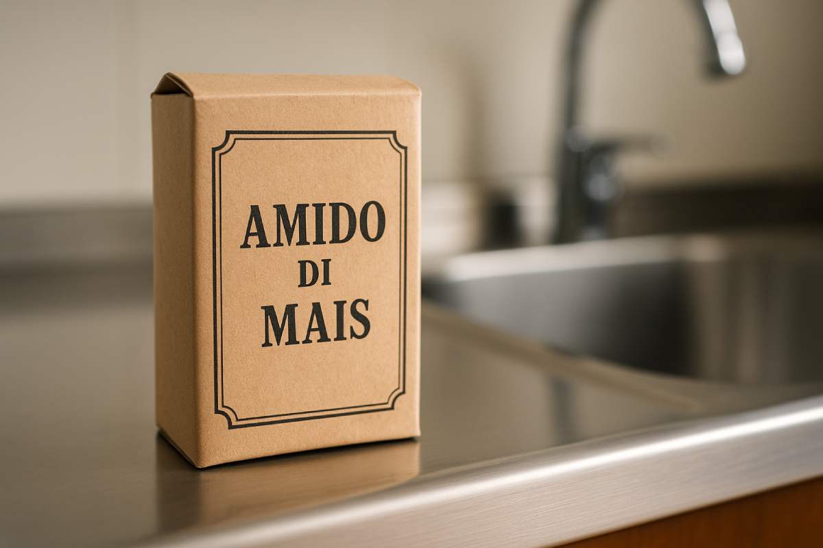 L'amido di mais lucida l'acciaio