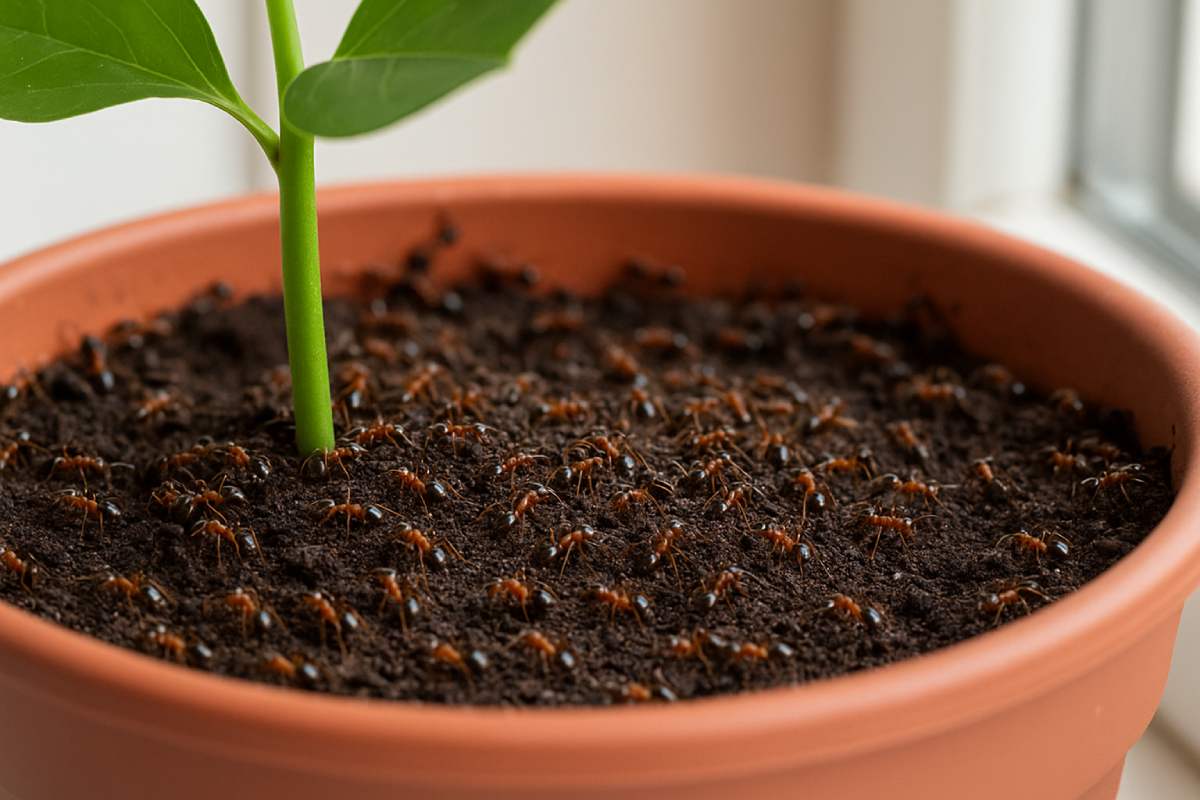 I rimedi naturali conto l formiche nel terriccio delle piante