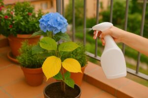 Ecco come usare il concime fogliare pe le foglie gialle delle ortensie