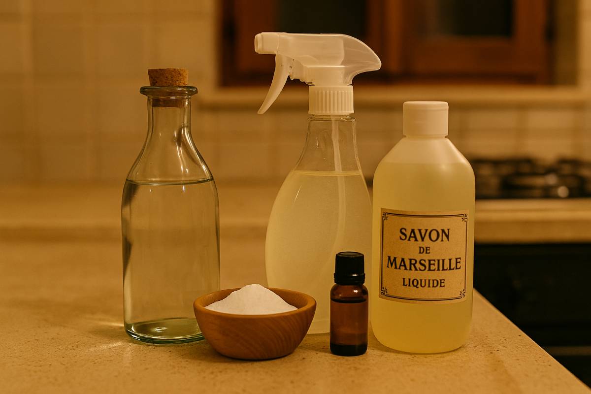 Lavaggio serale delle piastrelle