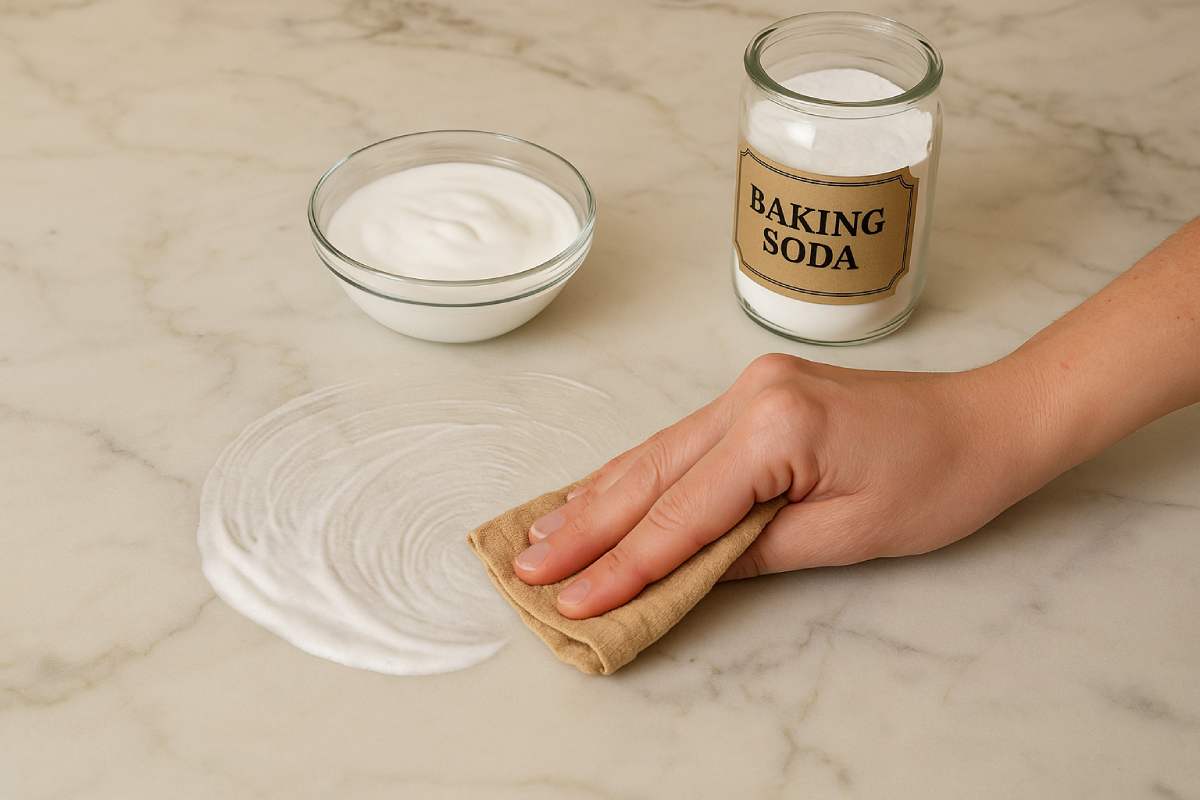 Come pulire il marmo opacizzato dal calore