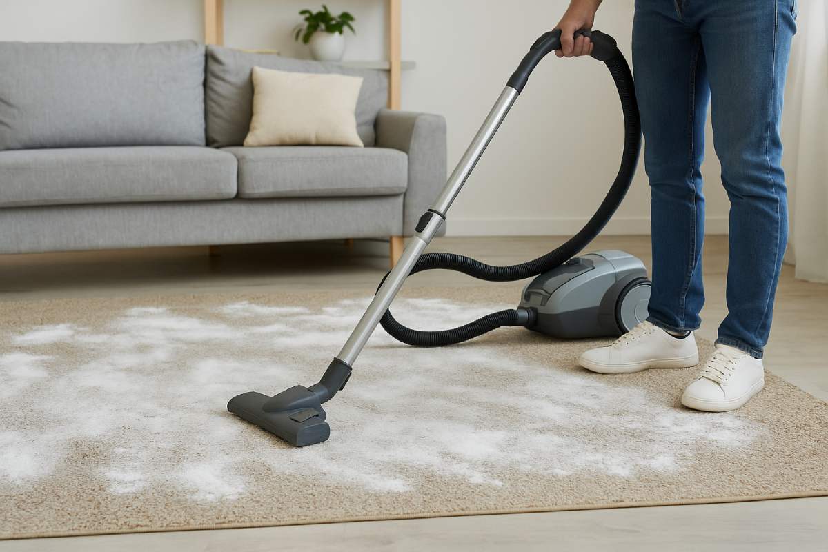 Il trucco del bicarbonato per pulire i tappeti prima che arrivi settembre