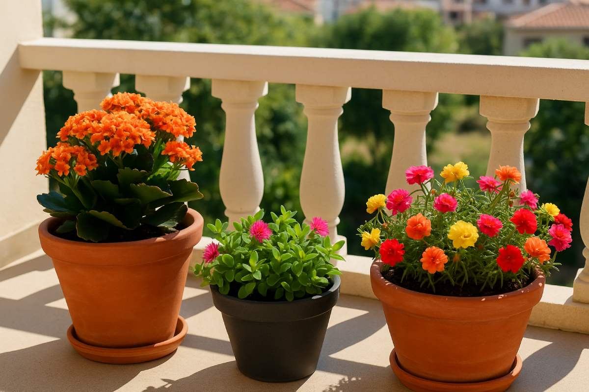Le piante succulenti che stanno bene al caldo sul balcone