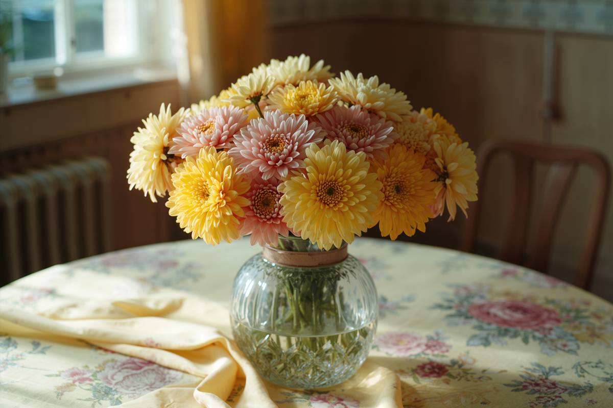 Fiori autunnali in vaso: crisantemi