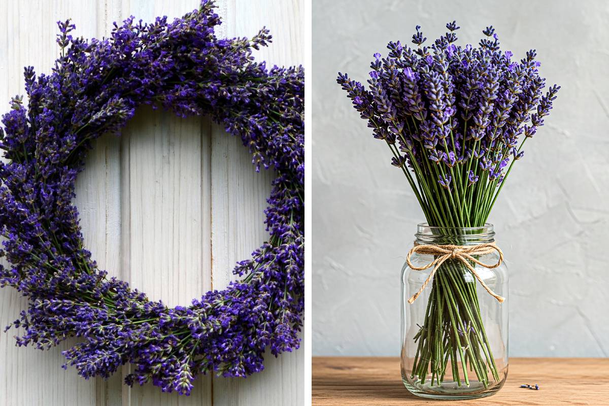 Decorazioni per la casa fatte con la lavanda