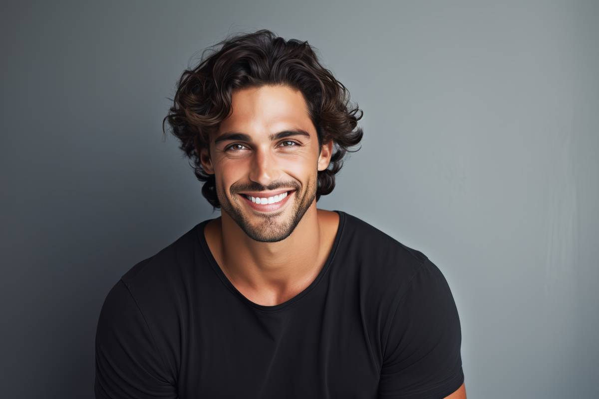 Uomo sorridente