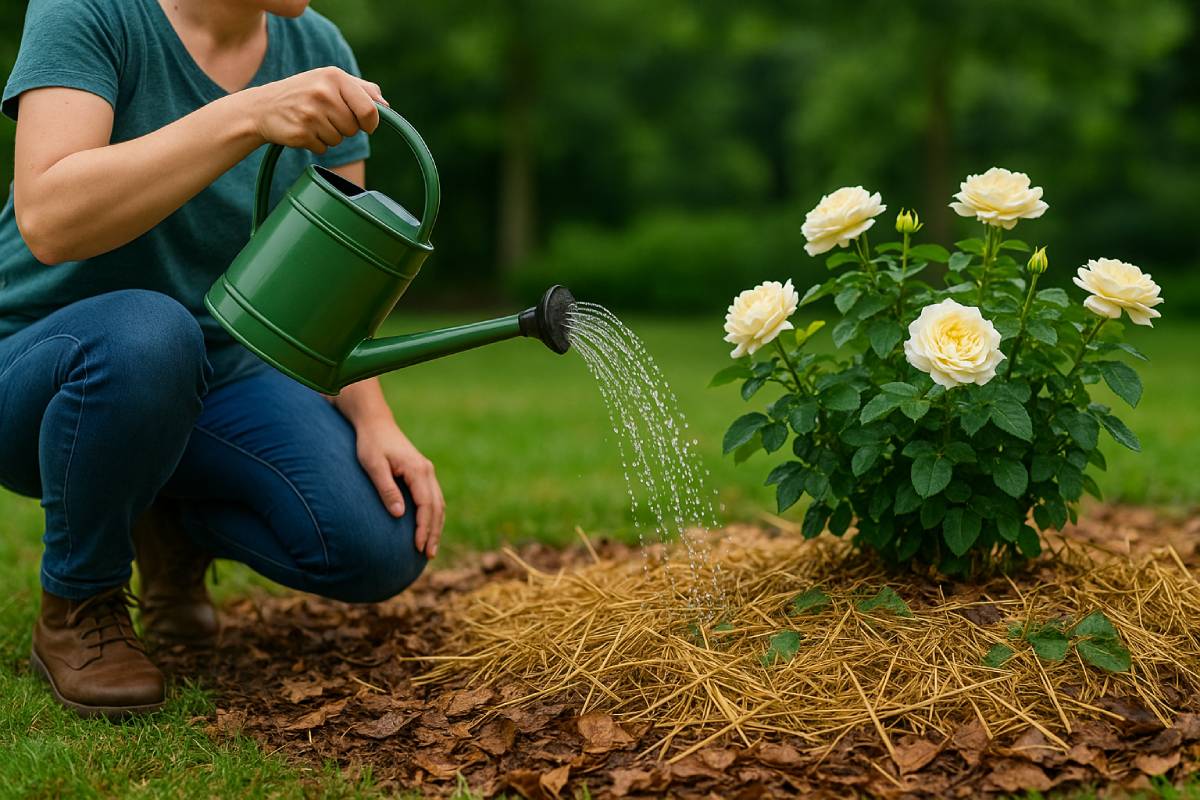 Come fare la pacciamatura alle rose