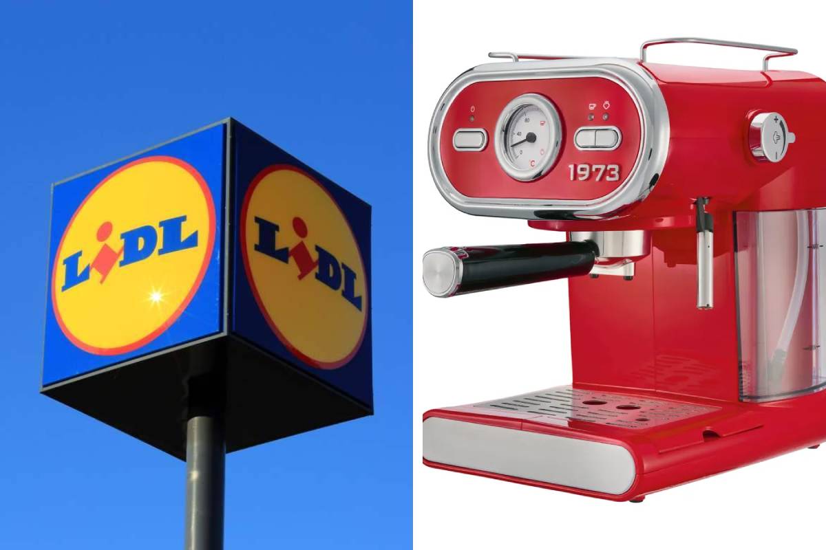 Macchina espresso da Lidl rossa