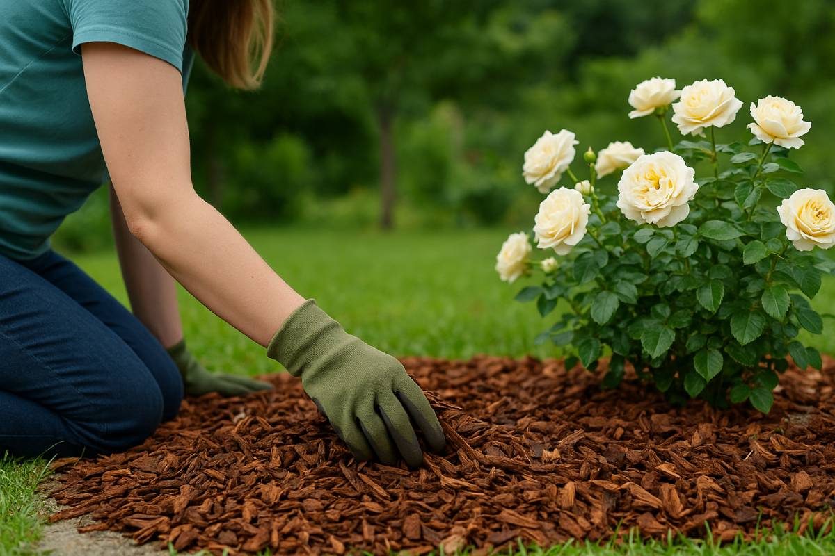 La guida per la pacciamatura delle rose