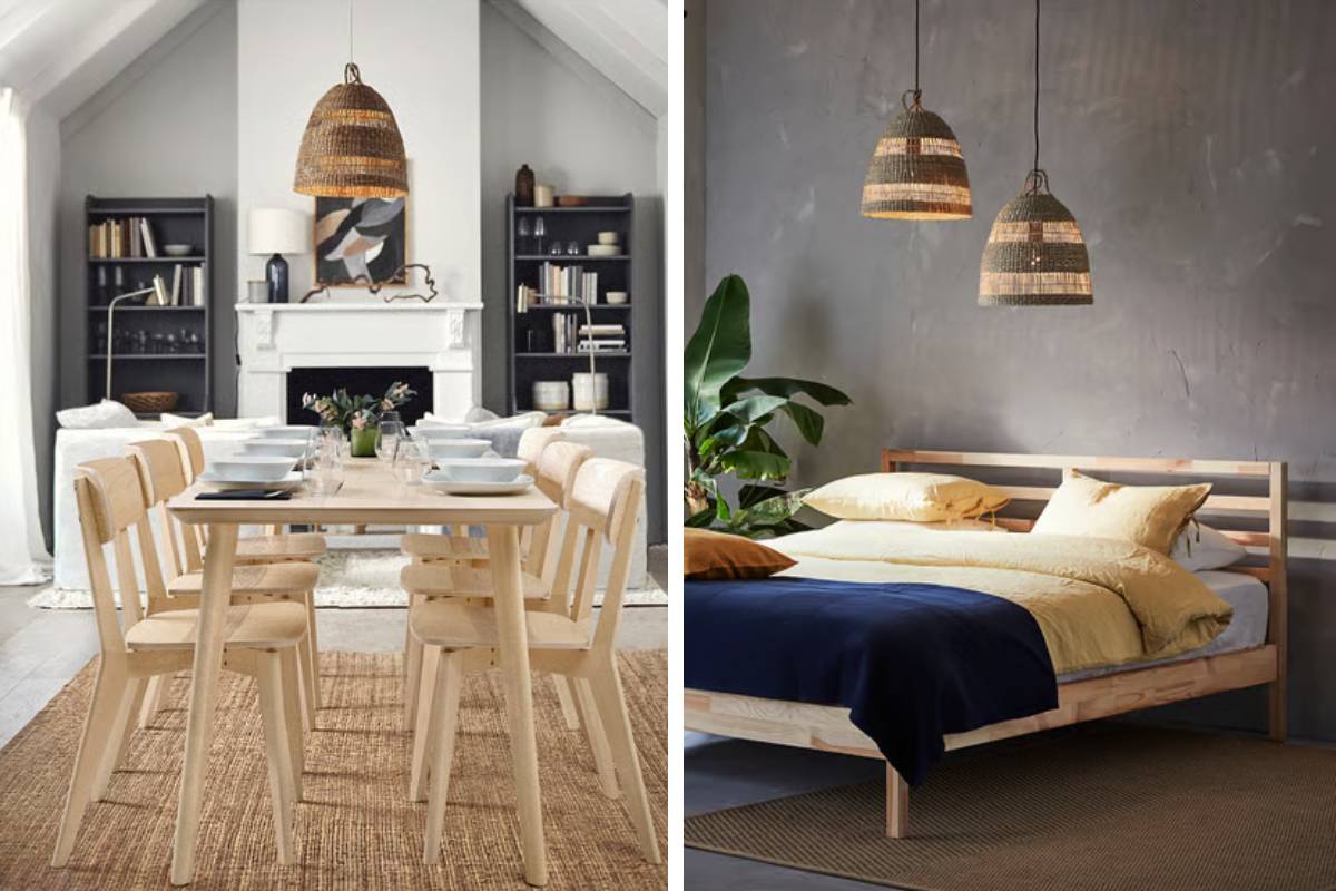 TORARED, paralume di ikea in carice