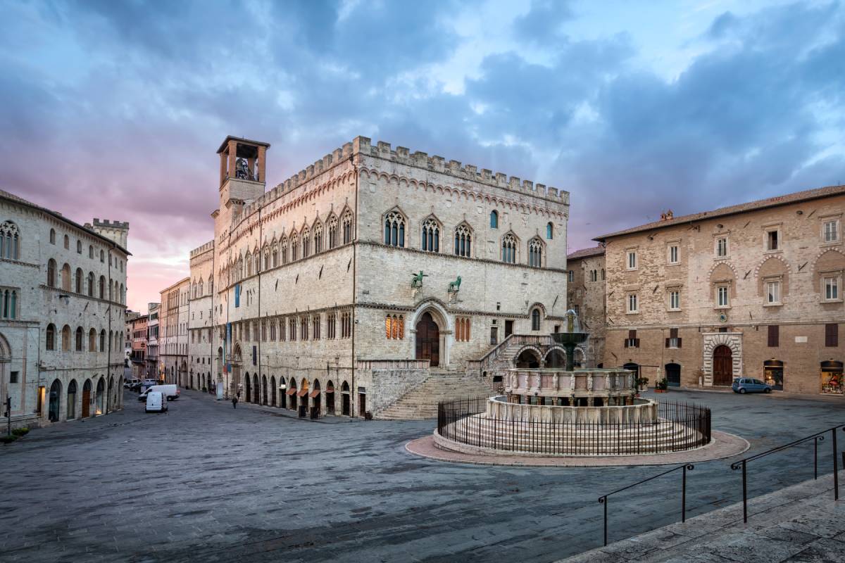 Piazza IV Novembre e la Fontana Maggiore a Perugia