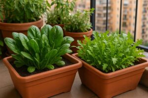 Ecco come coltivare rucola e spinaci in vaso