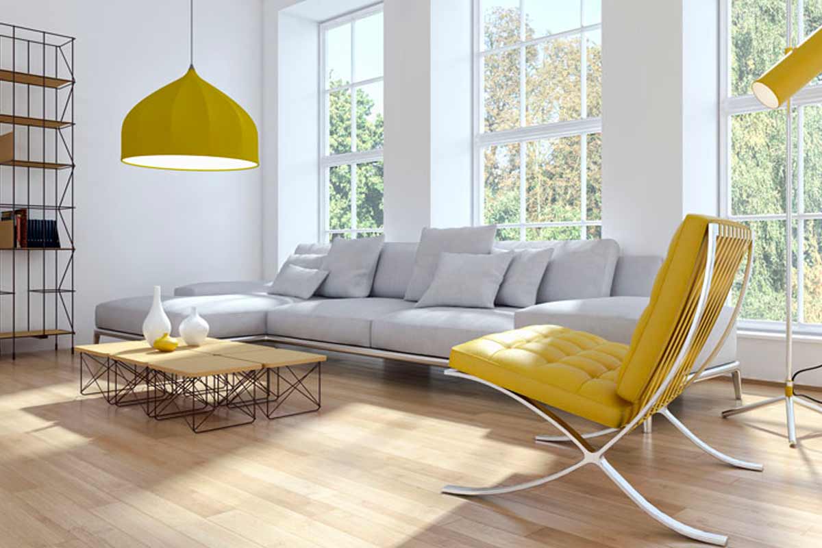 arredamento moderno in soggiorno