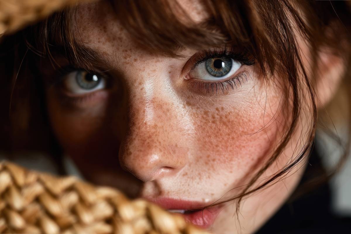 Sguardo di donna che affascina uomo pieno di fanatsia