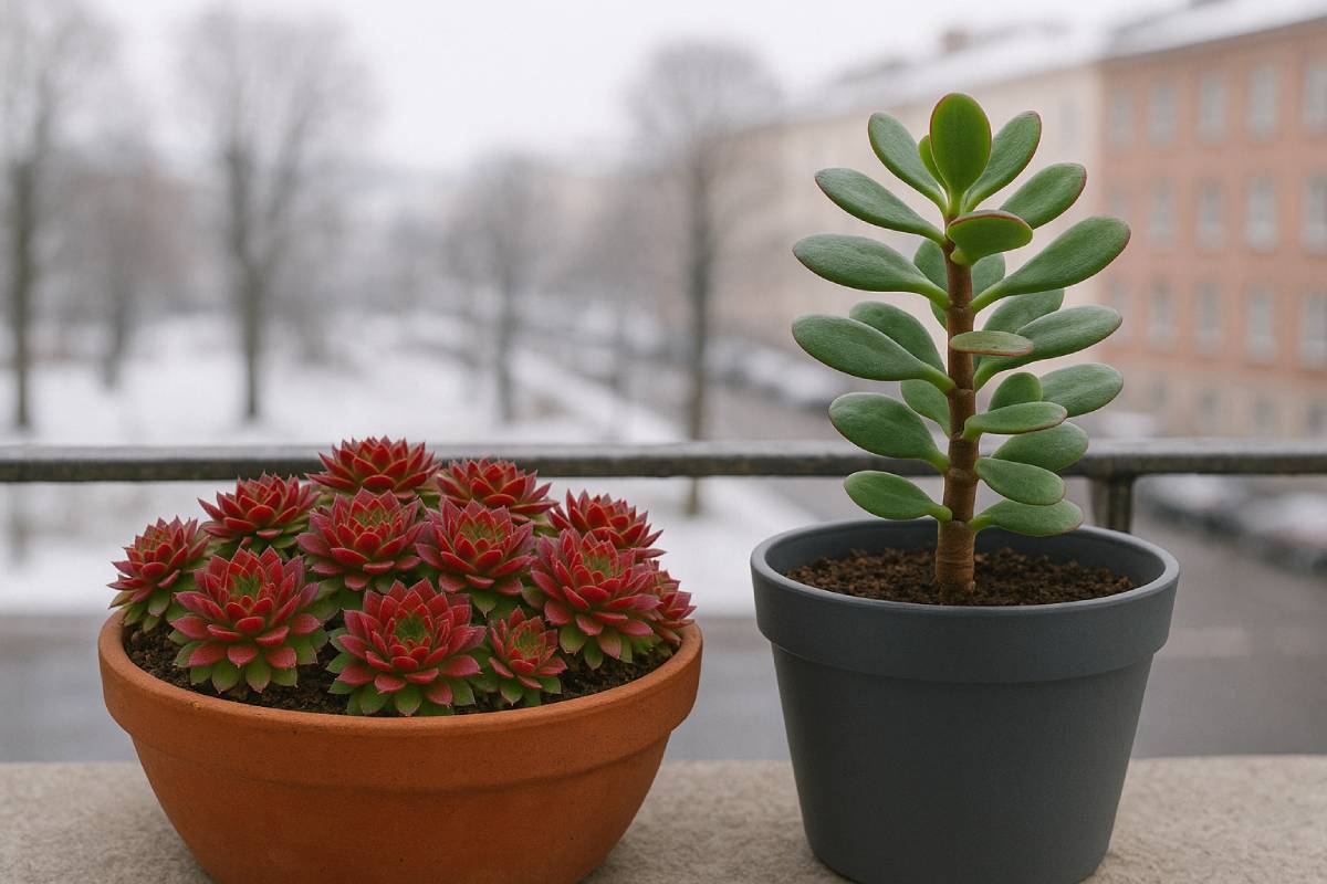 Sempervivum e Crassula ovata