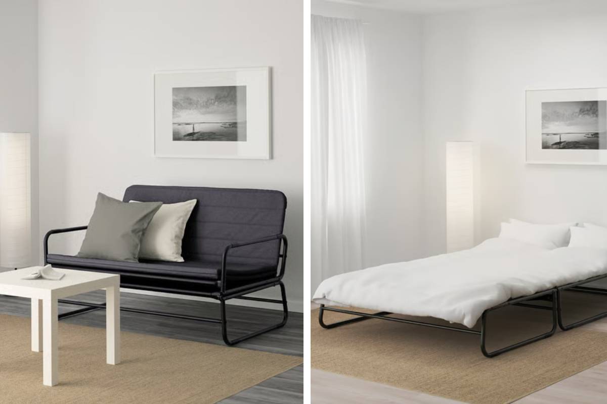 Il divano letto Ikea A meno di 100€: il divano letto Ikea, chiuso e aperto