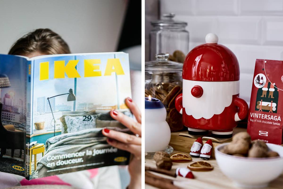 VINTERFINT Barattolo natalizio Ikea con coperchio