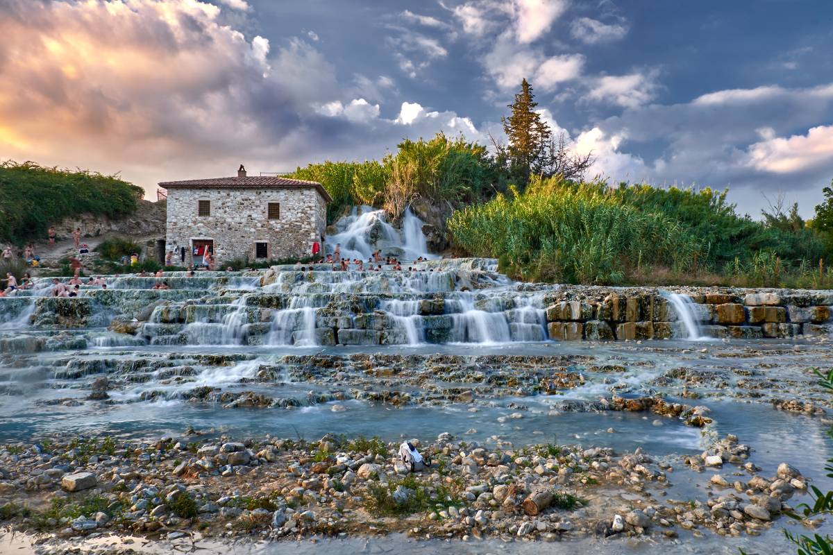 Panorama delle Terme di Saturnia