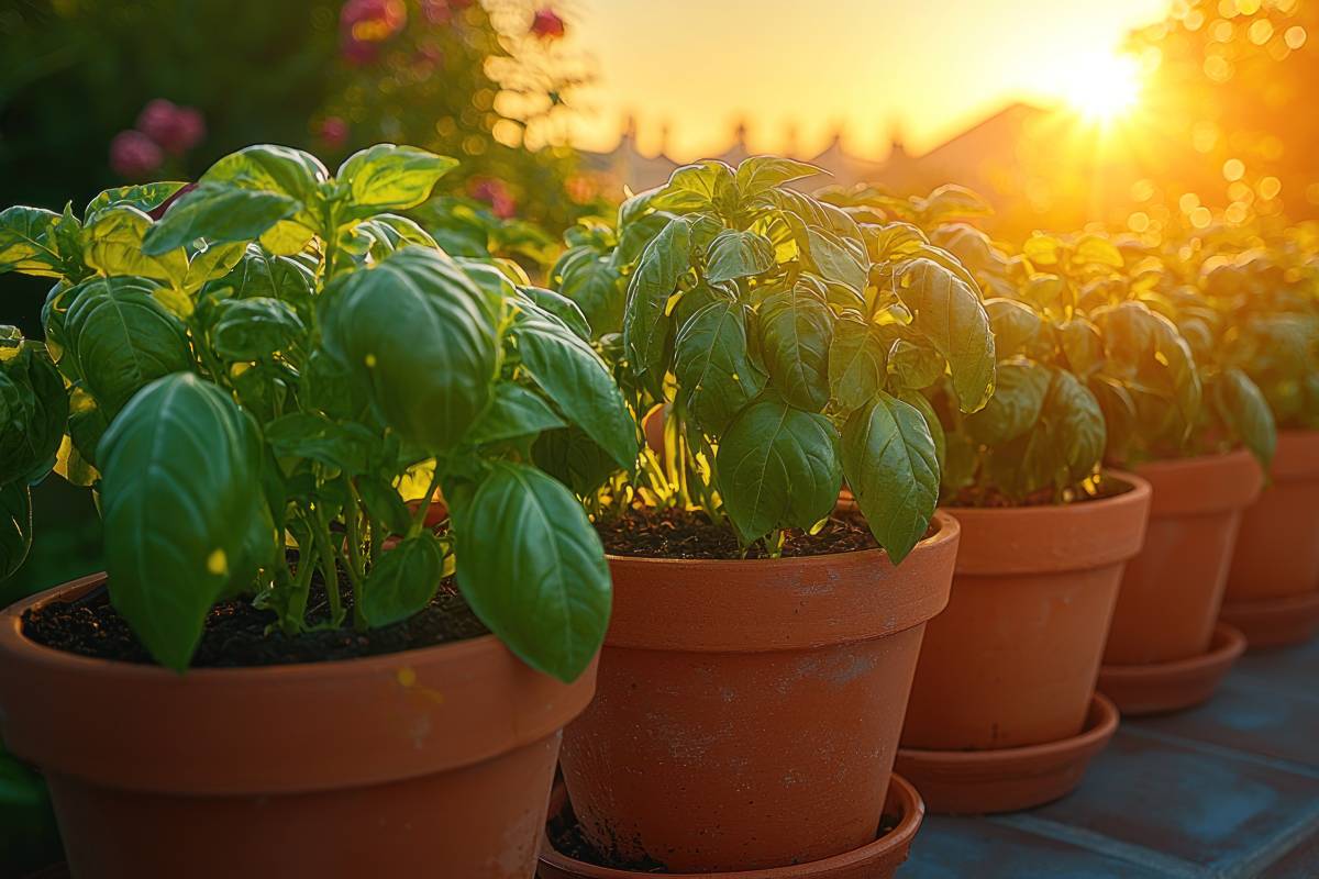 Basilico in c'vaso sul balcone: come salvarlo col microclima giusto