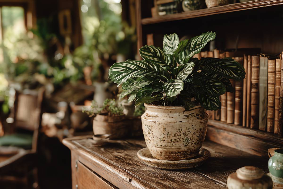 Calathea in vaso