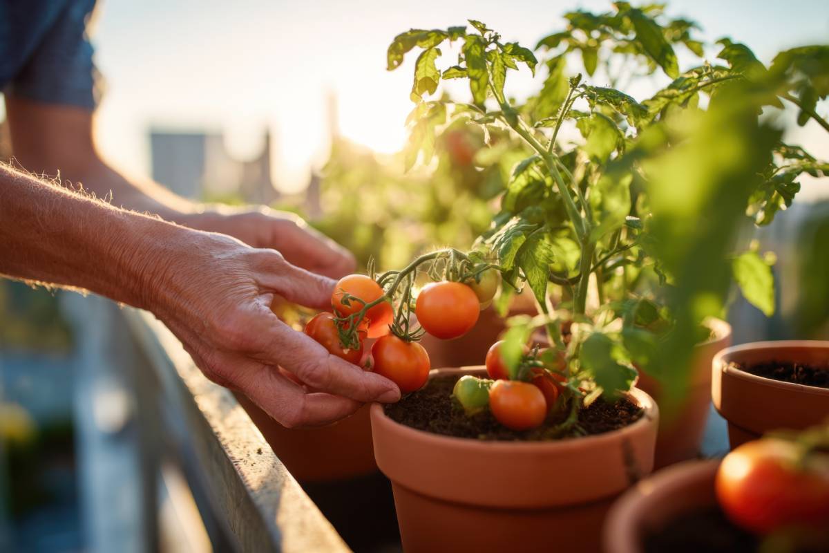 Coltivazione dei pomodori in balcone