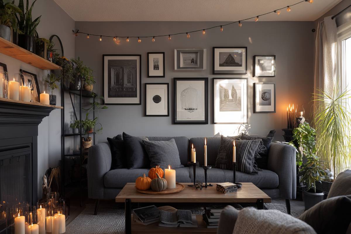 Salotto minimal per Halloween
