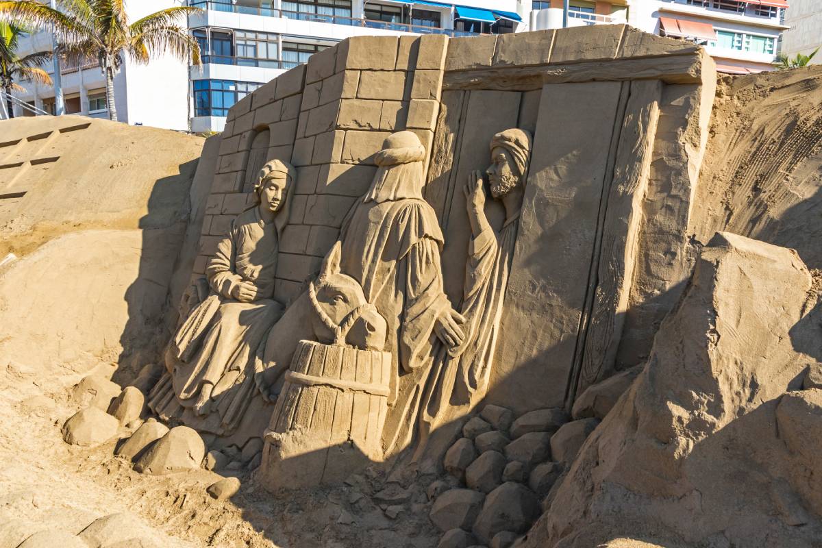 Presepe gigante di Playa de Las Canteras
