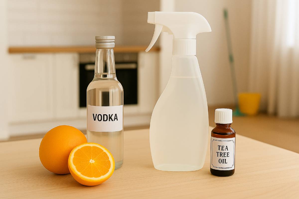 Pulizia di casa con ingredienti fai da te