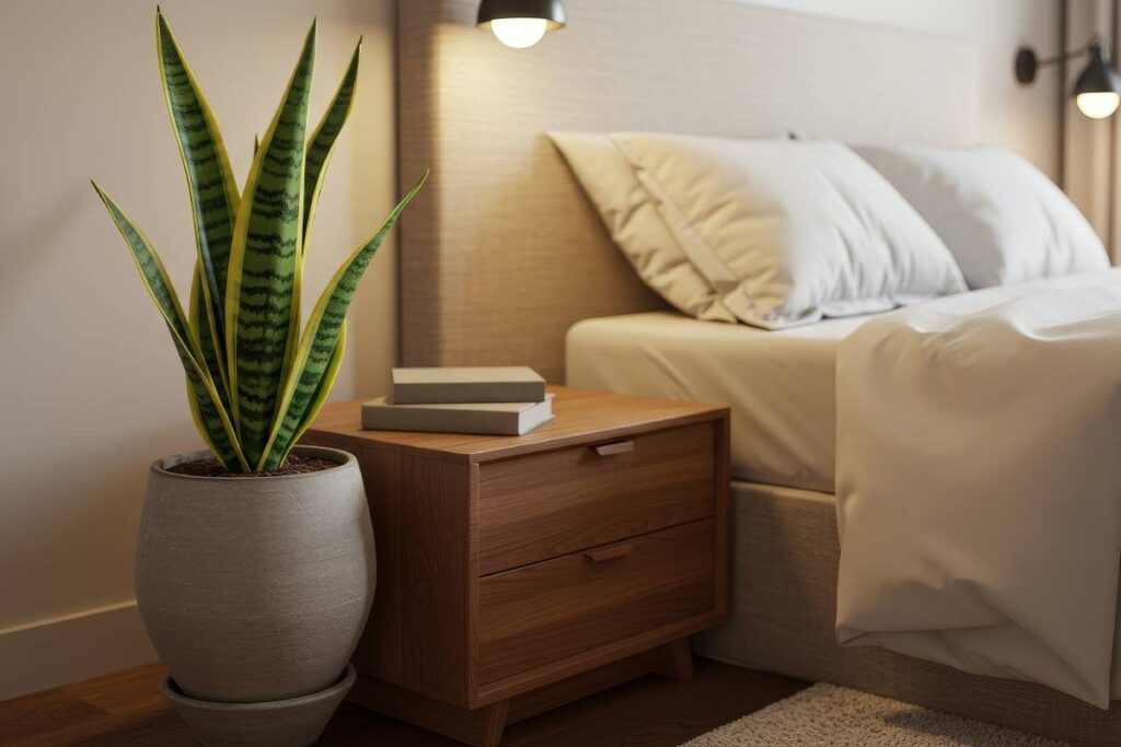 Sansevieria in camera da letto