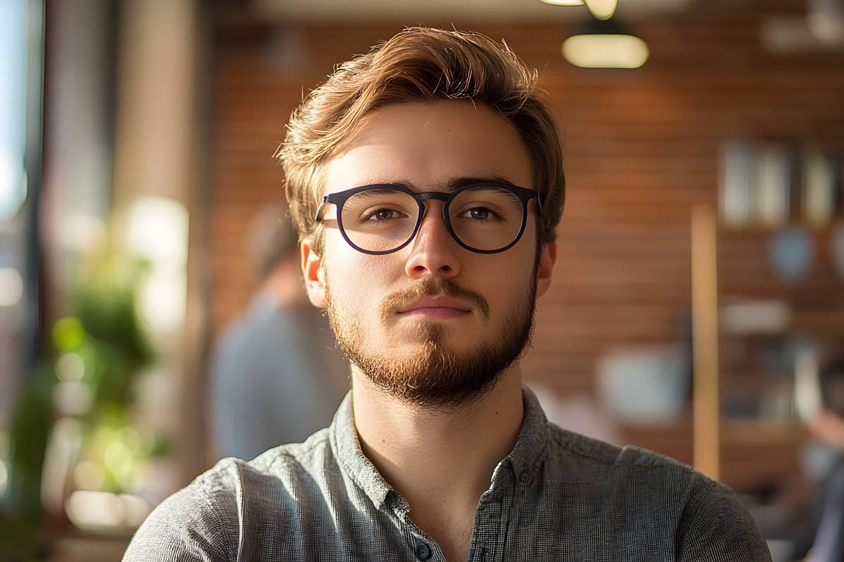 Uomo dall'espressione seria e intelligente