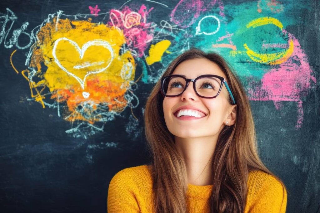 donna dall'immaginazione viva e magica