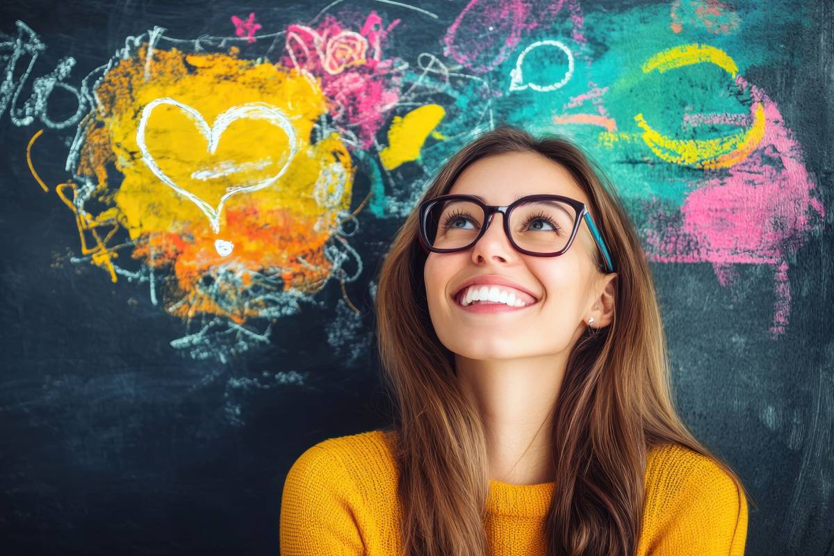 donna dall'immaginazione viva e magica