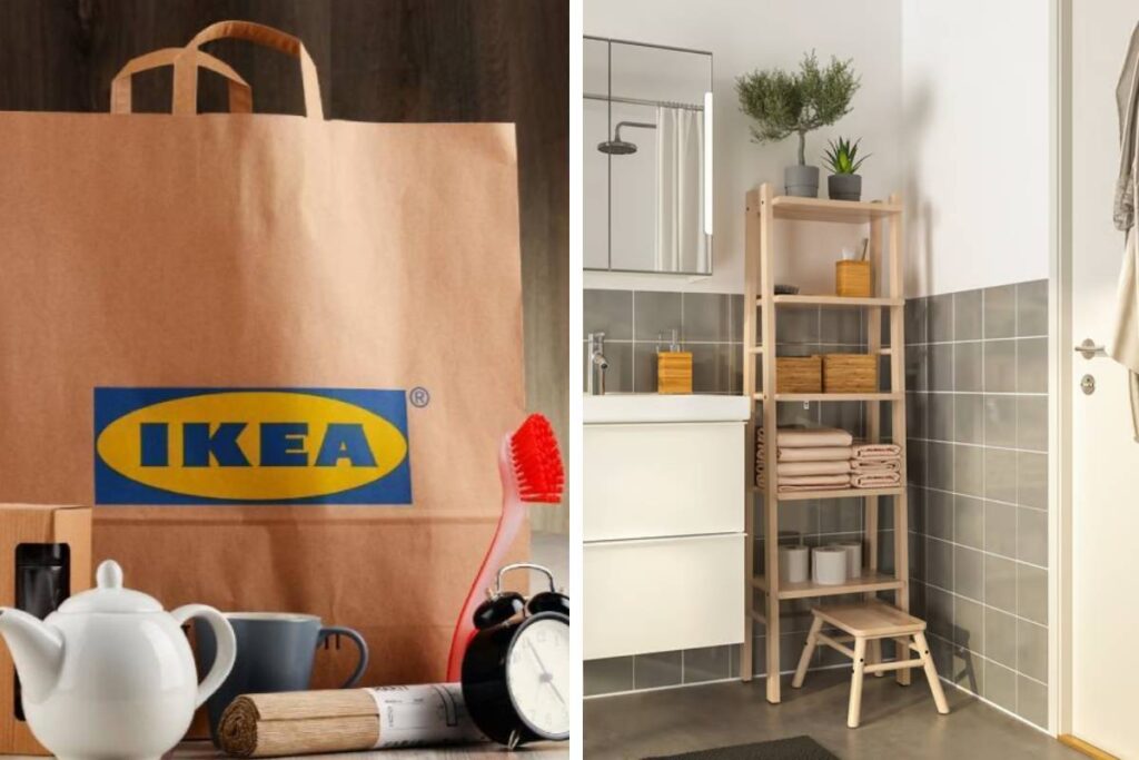 IKEA VILTO: lo scaffale in betulla che mette ordine anche nel bagno più piccolo