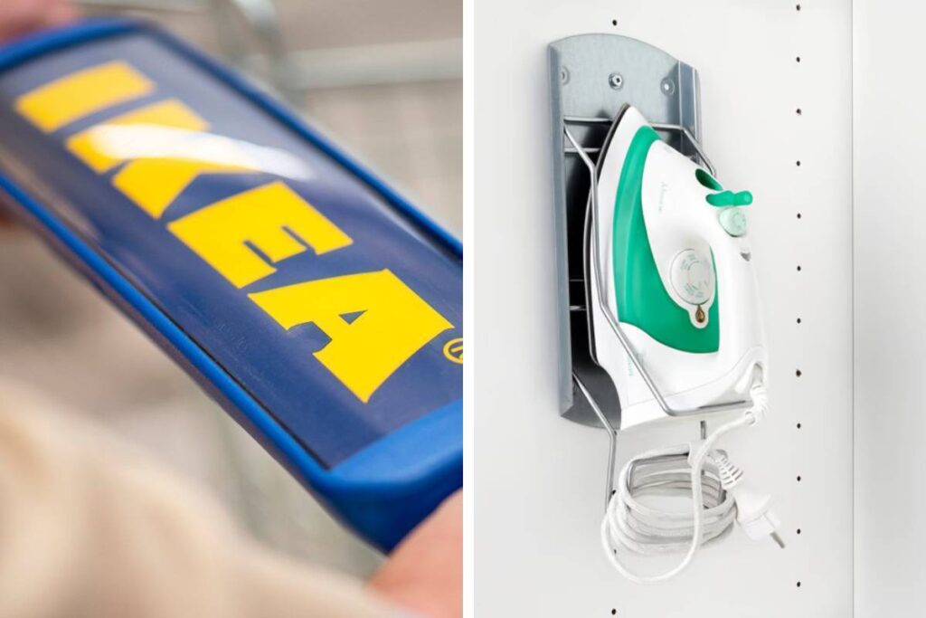VARIERA IKEA: il supporto che mette ordine al ferro da stiro in 2 secondi