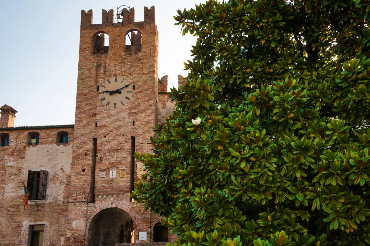 facciata del castello di sanguinetto