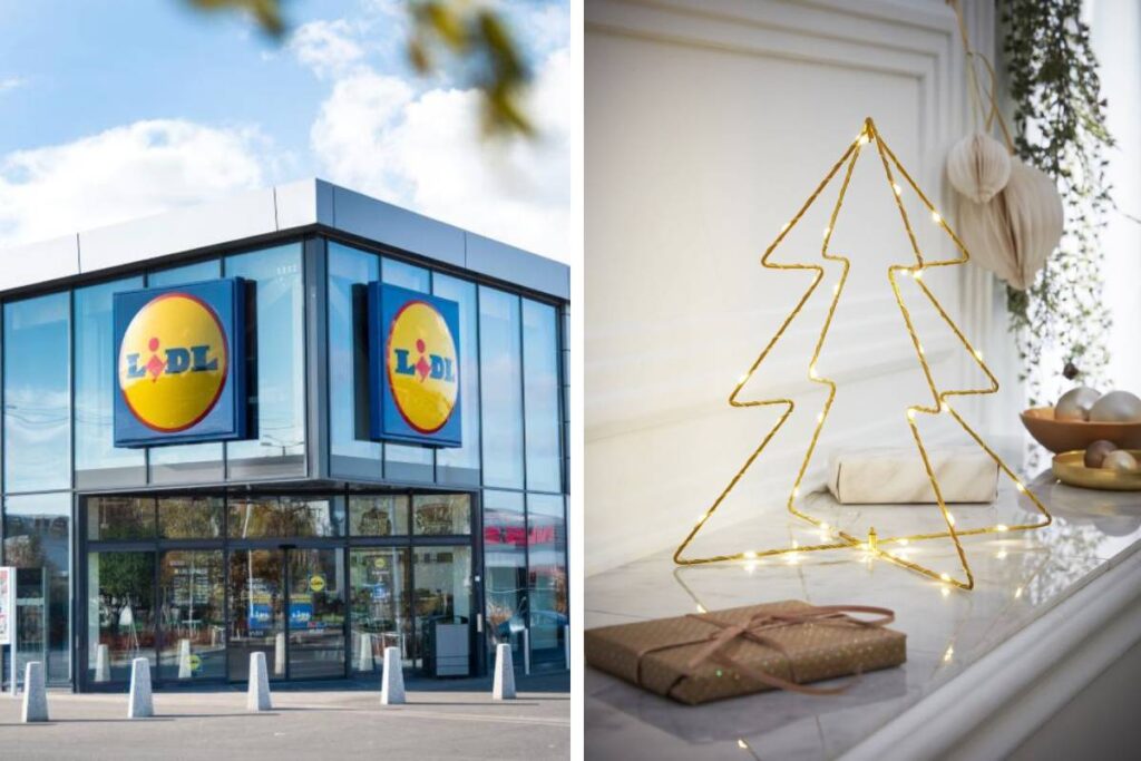 lidl e albero stilizzato led