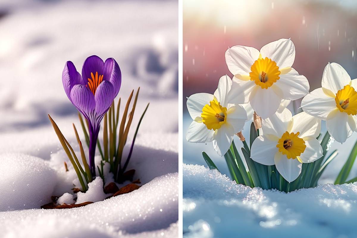 crocus e narcisi resistono al gelo e si piantano in autunno