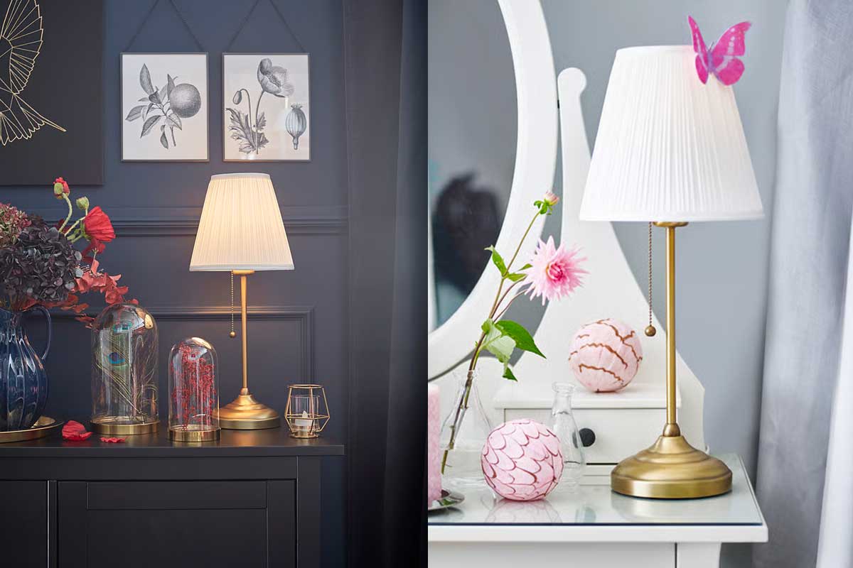 lampada IKEA in stile shabby, la serie ÅRSTID