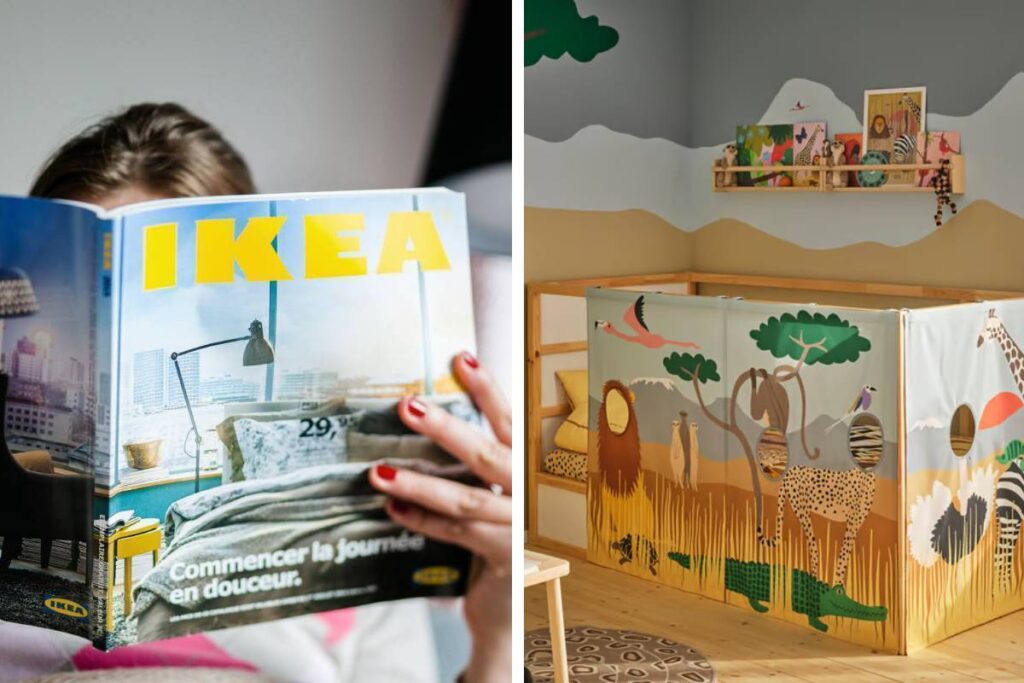Novità IKEA per la cameretta: la tenda KURA trasforma il letto in una savana magica