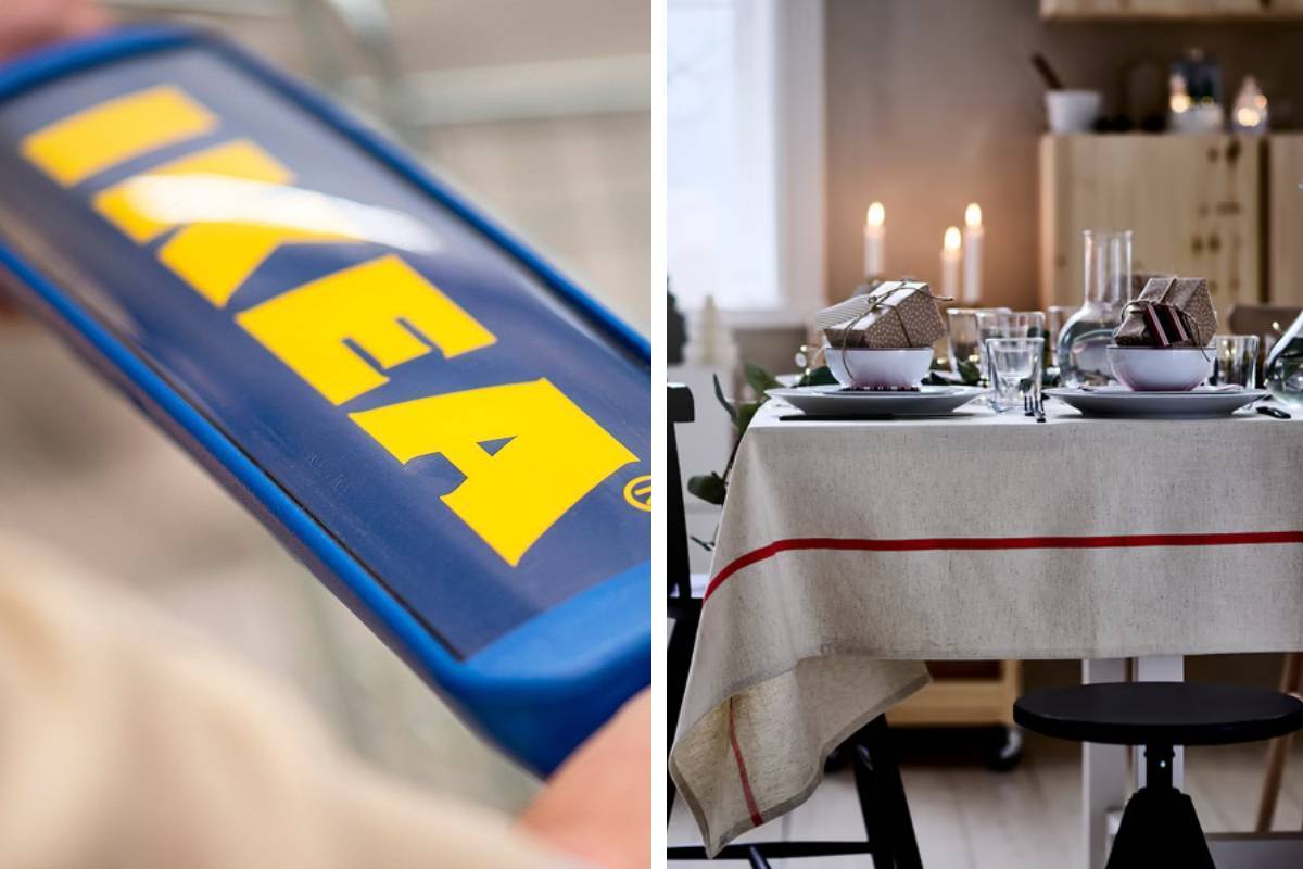 VINTERFINT, la tovaglia di natale ikea che trasforma la tavola