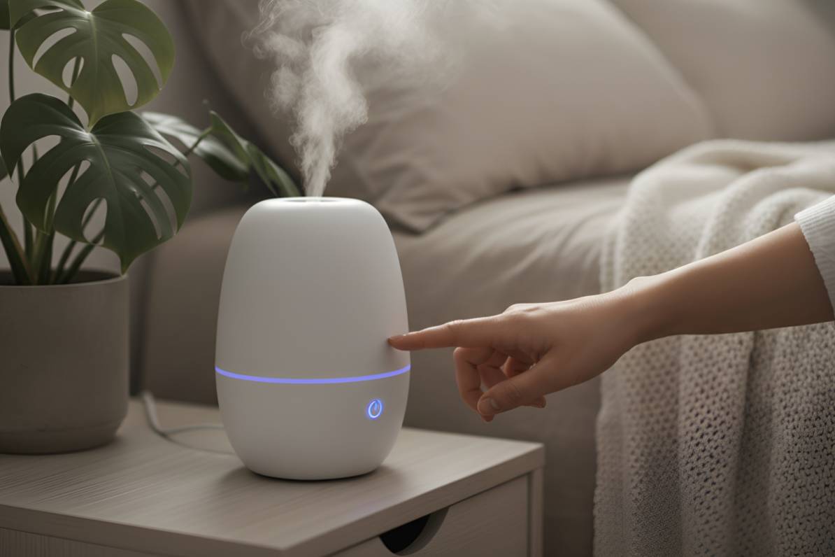 deumidificatore in camera da letto